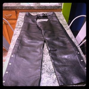Leather Motorcycle Chaps